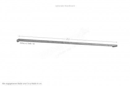 WM 2520 von Wöstmann - Wohnwand aus massiver Wildeiche