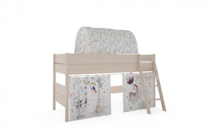 Tiago von Paidi - Spielbett 120 AFRIKA: Schrägleiter, Vorhang-Set, Baldachin