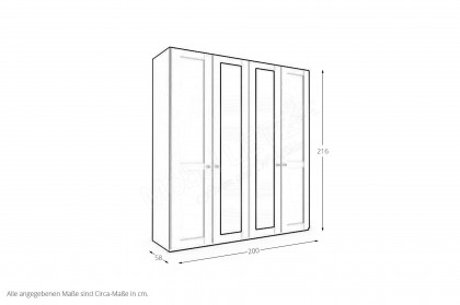 Marlow von Wiemann - Schrank im Landhausstil graphit