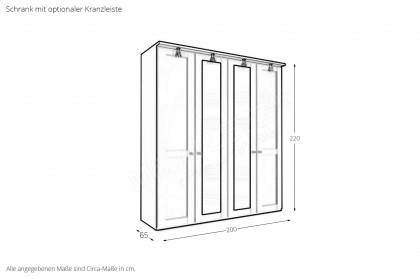 Marlow von Wiemann - Schrank im Landhausstil graphit
