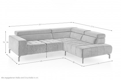 MP-IN25098 von Megapol - Ecksofa Ausführung rechts forest