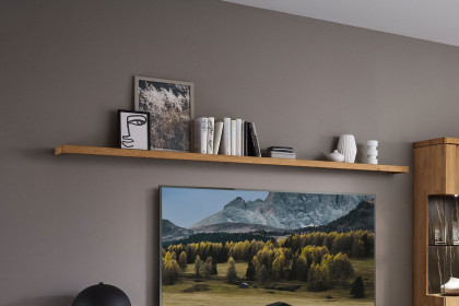 WM 2520 von Wöstmann - Wohnwand Wildeiche massiv, soft gebürstet