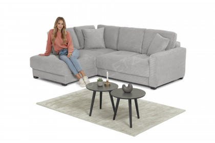 Pierre de Luxe von Nova Via - Polsterecke links warm-grey