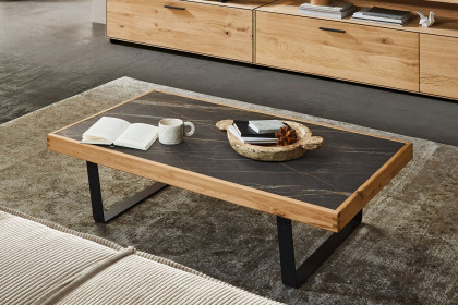 WM 2520 von Wöstmann - Wohnwand aus massiver Wildeiche