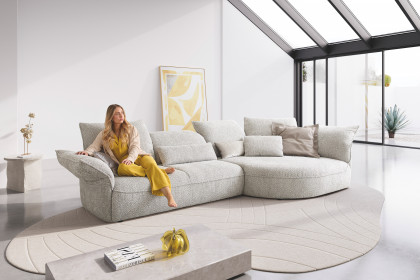 KOINOR Abby - Designersofa rechts hellgrau