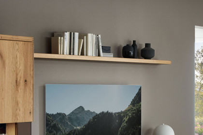 WM 2520 von Wöstmann - Wohnwand hängend, Wildeiche soft gebürstet