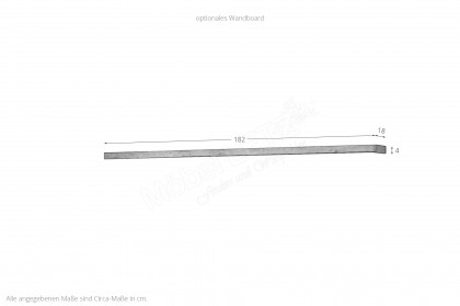 WM 2520 von Wöstmann - Wohnwand zweiteilig, aus massiver Wildeiche und Keramik