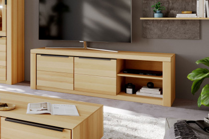 Brest von Elfo Möbel - Lowboard 6583 Buche/ schwarz