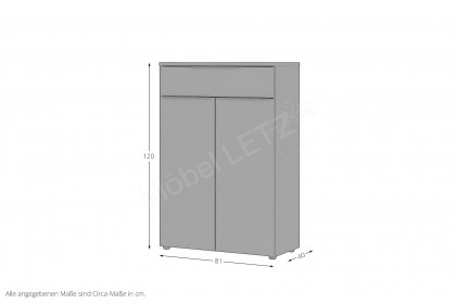 GW-Mailand von Germania - Highboard in Graphit