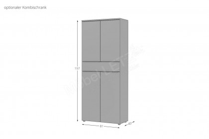 GW-Mailand von Germania - Highboard in Graphit