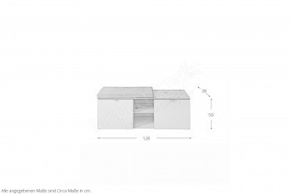 Bari von Innostyle - Garderobenbank in Schilfgrün