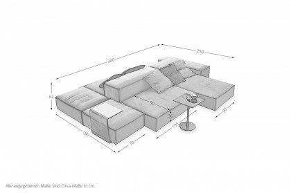 Puzzle von designwerk - XXL-Sofa rust
