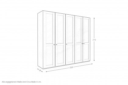 Marlow von Wiemann - Schrank graphit - Kristallspiegel