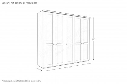 Marlow von Wiemann - Schrank graphit - Kristallspiegel