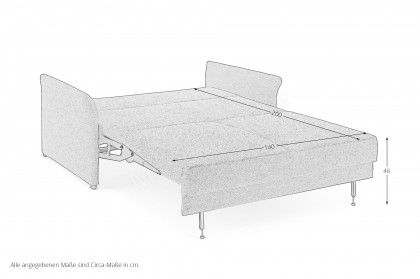 MR 710 von Musterring - Schlafsofa in Jade