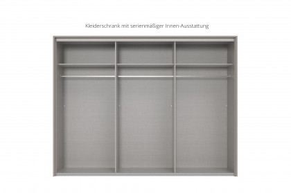 Tilburg von Wimex - Schwebetürenschrank saharagrau mit Spiegel
