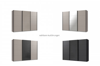 Tilburg von Wimex - Schwebetürenschrank saharagrau mit Spiegel