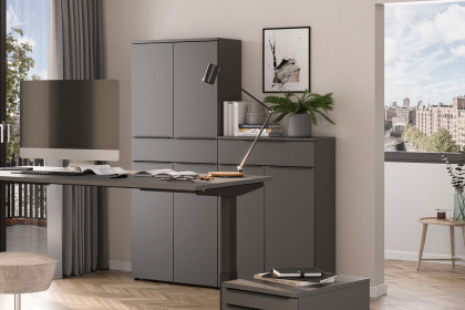 GW-Mailand von Germania - hoher Aktenschrank in Graphit