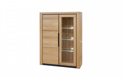 Brest von Elfo Möbel - Highboard 6554 Buche/ schwarz