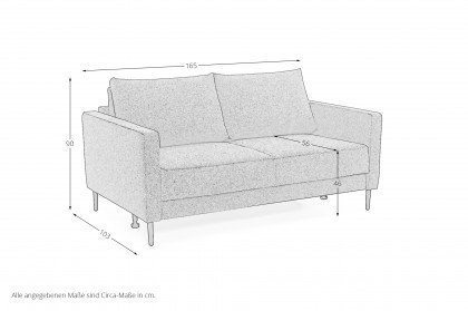 MR 710 von Musterring - Schlafsofa in Jadegrün