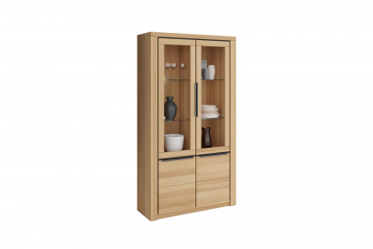 Brest von Elfo Möbel - Vitrine 6553 Buche/ schwarz