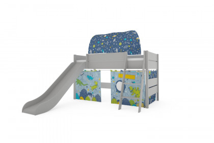 Tiago von Paidi - Rutschenbett DINOS IM WELTALL: Leiter, Vorhänge & Zelt