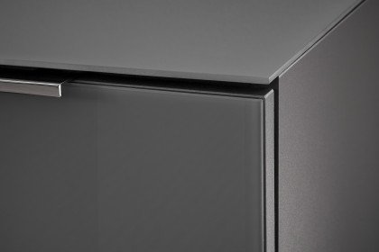 Santorin von Bega Consult - Lowboard in Anthrazit mit Glasfront