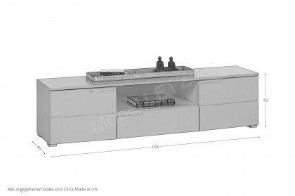 Spice von BEGA Consult - Lowboard grau hochglänzend
