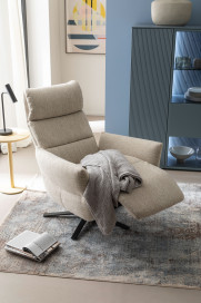 Impuls Lazyline von SCHÖNER WOHNEN - Funktionssessel silber