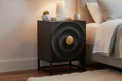 Black Smooth von SIT Möbel - Kommode mit strukturierter Front