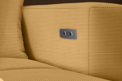 Jersey von set one by Musterring - Polsterecke links mustard