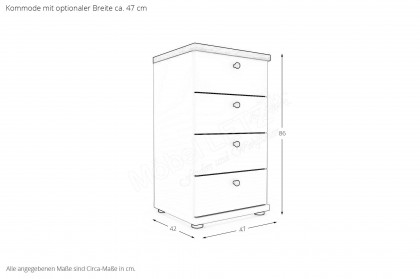Marlow von Wiemann - Kommode salbeigrün ca. 75 cm breit