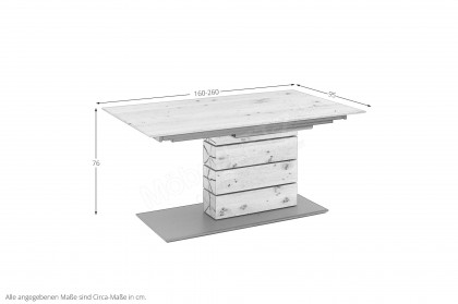 Caya von Hartmann - Esstisch mit Auszugsfunktion