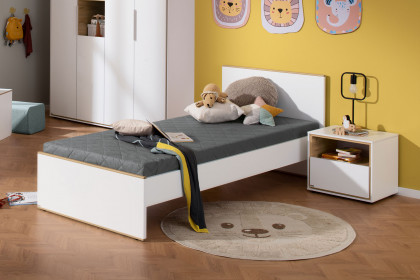 Lieven von Paidi - Jugendbett kreideweiß - Eiche Montana Nachbildung