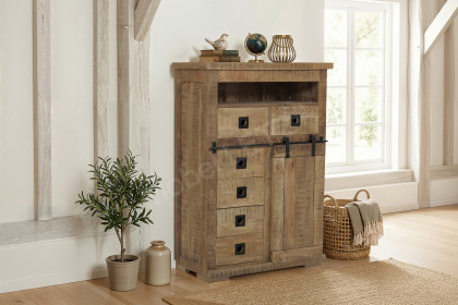 Kamerun von GUTMANN - Highboard 67573 aus Mangoholz