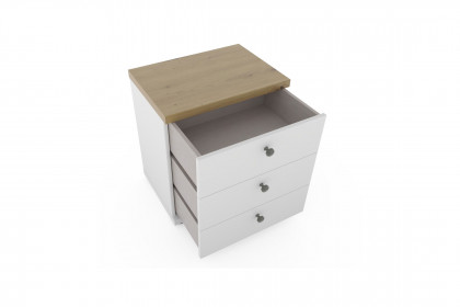 Marlow von Wiemann - Nachtschrank weiß - Bianco-Eiche