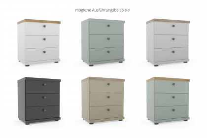 Marlow von Wiemann - Nachtschrank weiß - Bianco-Eiche