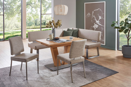 Game Plus von K+W Polstermöbel - Eckbank mit Tisch & Stühlen