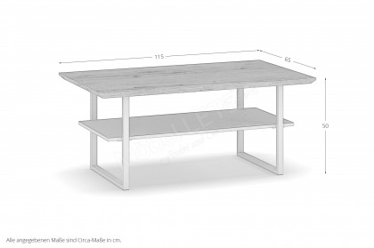 Kai von Elfo Möbel - Couchtisch 5808 Eiche bianco