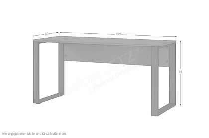 GW-Rovigo von Germania - Homeoffice-Set graphit