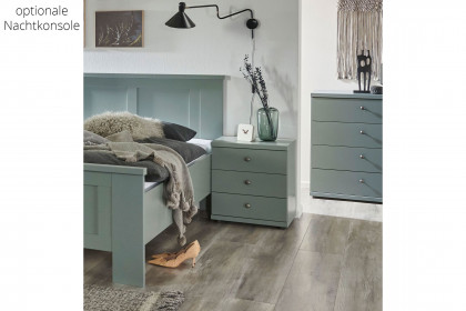 Marlow von Wiemann - Landhaus-Bett 140x200 cm salbeigrün