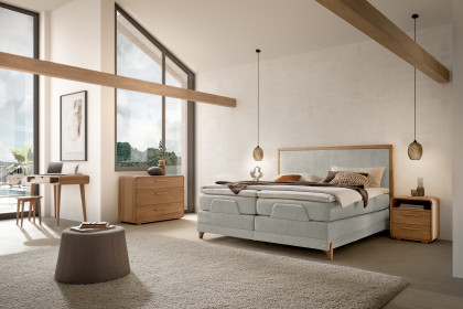 Comfort von Hasena - Boxspringbett Zelda ashgrey mit Motor