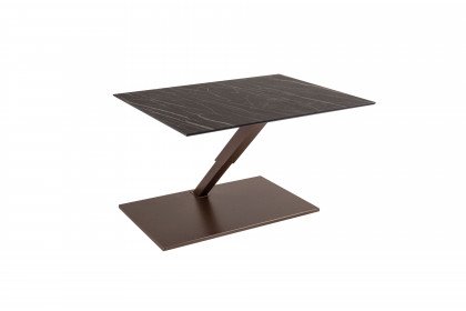 Mars von Ronald Schmitt - Couchtisch K693 in Keramik Noir Desire/ bronze