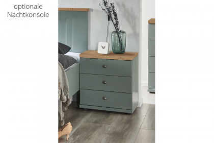 Marlow von Wiemann - Bett 180x200 cm salbeigrün - Bianco-Eiche