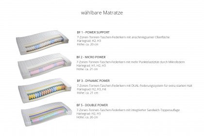 Camina-Dream von RUF Betten - Boxspringbett creme