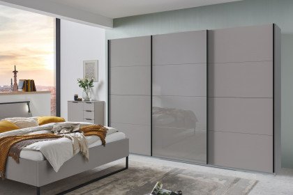 Tilburg von Wimex - Schlafzimmer saharagrau mit wählbarer Liegefläche