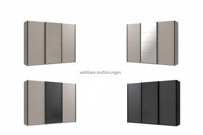 Tilburg von Wimex - Schlafzimmer saharagrau mit wählbarer Liegefläche