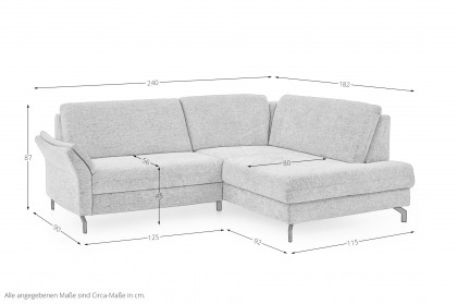 PP-PF25032 von Polipol - Ecksofa Variante rechts ecru