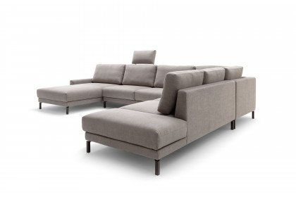 CR.450 von creation by Rolf Benz - Polstergarnitur rechts steingrau