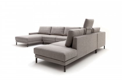 CR.450 von creation by Rolf Benz - Polstergarnitur rechts steingrau